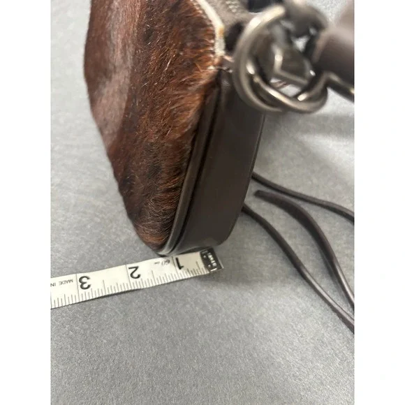 Montana West Crossbody Bag Womens Brown Genuine Leather Hair-On Hide Western - Picture 16 of 16